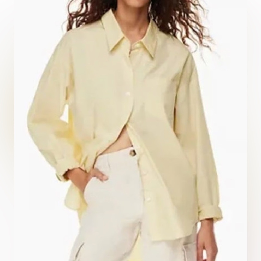 Wilfred Pale Yellow Button-Down Shirt
